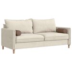 vidaXL Coussins d'accent 2 Pièces Marron Ø 15 x 40 cm tissu