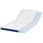 vidaXL Coussins de Matelas Blanc et bleu 90 x 190 cm