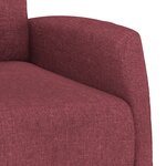 vidaXL Fauteuil inclinable électrique Rouge bordeaux Tissu