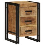 Table de chevet vidaXL 40x35x50 cm en bois de manguier massif