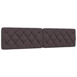 vidaXL Lit avec matelas marron foncé 200x200 cm tissu