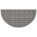 vidaXL Table de jardin Gris 100x50x75 cm Résine tressée