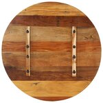 vidaXL Dessus de table rond 80 cm 15-16 mm Bois de récupération