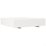 vidaXL Jardinière blanc 110x110x26 5 cm bois de pin massif