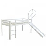 Lit enfant mezzanine blanc Pirate