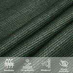 vidaXL Voile d'ombrage 160 g/m² Vert foncé 6x8 m PEHD