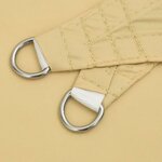 vidaXL Voile d'ombrage sable 3 6x3 6 m 100   polyester oxford