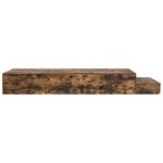 vidaXL Cadre de lit de rangement Chêne fumé 80x200 cm