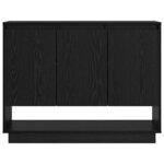 vidaXL Buffet Chêne noir 97 x 29 x 75 cm Bois d'ingénierie