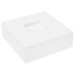 vidaXL Table basse blanc 100x100x40 cm bois d'ingénierie