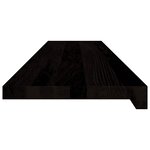vidaXL Marches d'escalier 16 Pièces marron foncé 110x30x2 cm chêne massif