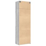 vidaXL Armoire de rangement sonoma gris 70x42 5x225 cm