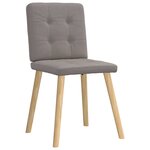 vidaXL Chaises à manger lot de 6 taupe tissu