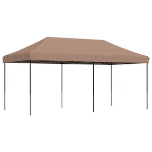 vidaXL Tente de réception pliable escamotable marron 580x292x315 cm