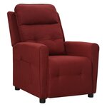 vidaXL Fauteuil inclinable Rouge bordeaux Tissu