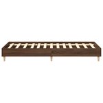 vidaXL Cadre de lit sans matelas chêne marron 75x190cm bois ingénierie