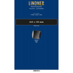 Bandes double soudure 265 x 110 mm pour blocs  carnets de timbres. Fond - Noir