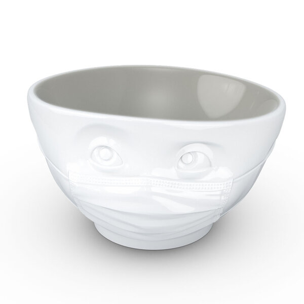 Grand bol hopeful en porcelaine tassen intérieur gris 500 ml