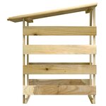 vidaXL Pergolas avec toits 4 Pièces 100x90x100 cm Bois de pin imprégné