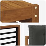 vidaXL Ensemble de canapés d'extérieur 6 pc Naturel et Anthracite