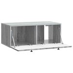 vidaXL Meuble TV mural Sonoma gris 78 5 x 41 x 30 cm Bois d'ingénierie