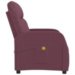 vidaXL Fauteuil de massage Violet Tissu