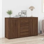 vidaXL Buffet Chêne marron 120 x 36 x 69 cm Bois d'ingénierie