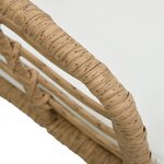vidaXL Chaises de jardin lot de 2 avec coussins Résine tressée Chêne