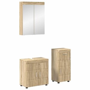 vidaXL Ensemble de mobilier de salle de bain TULUM Chêne Sonoma