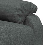 vidaXL Fauteuil de massage Gris foncé Tissu