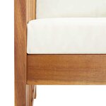 vidaXL Chaises de jardin avec coussins lot de 2 Bois d'acacia massif