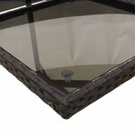 vidaXL Ensemble à manger de jardin 9Pièces coussins noir résine tressée