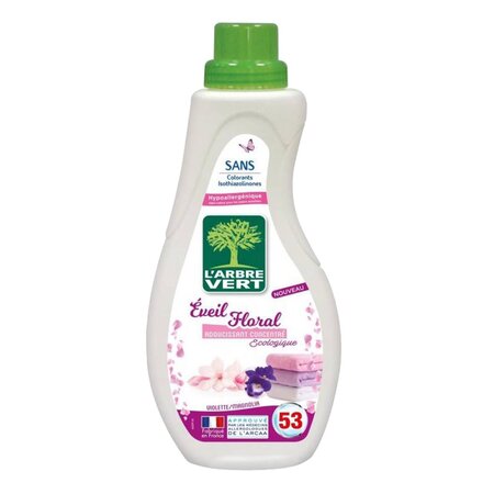 L'Arbre Vert L’Arbre Vert Éveil Floral Adoucissant Concentré Écologique à la Violette et Magnolia 800ml (lot de 4)