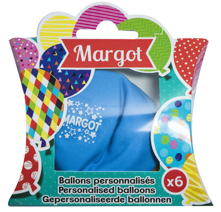 Ballons de baudruche prénom Margot