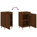 vidaXL Table de chevet chêne marron 40x35x70 cm bois d'ingénierie