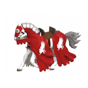 Jouet Chevalier Griffon - Figurine Équestre Rouge PAPO pour Enfants de 3 Ans