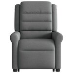 vidaXL Fauteuil inclinable électrique gris foncé tissu