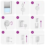 vidaXL Store plissé rouge bordeaux 75x150 cm largeur du tissu 74 4 cm