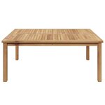 vidaXL Table basse Marron 110 x 110 x 45 cm Bois de teck massif