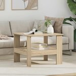 vidaXL Table basse Chêne Sonoma 57 x 55 x 45 cm Bois d'ingénierie