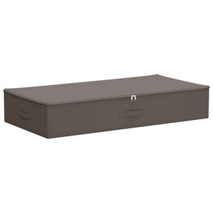 vidaXL Boîte de rangement Tissu intissé 100 x 50 x 18 cm 90 l Gris