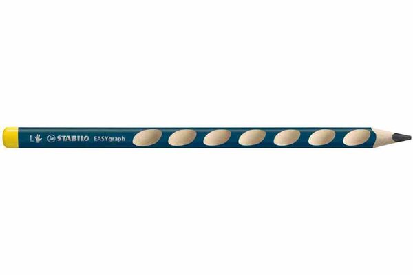 Crayon Ergonomique D'apprentissage EASYgraph Gaucher Mine 3 15 mm HB STABILO