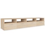vidaXL Meubles TV 2 Pièces Bois d’ingénierie 95x35x36 cm Chêne