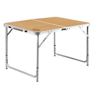Table de camping pliable 6 places - o'camp - forme valise - dimensions : 120 x 60 x 70 cm