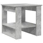 vidaXL Table basse Gris béton 51 x 50 x 50 cm Bois d'ingénierie