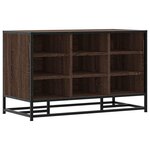 vidaXL Banc à chaussures chêne marron bois d'ingénierie et métal