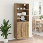 vidaXL Haut Armoire Chêne artisanal 69 5 x 34 x 180 cm
