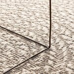 vidaXL Tapis ZIZUR Crème 200 x 100 cm Polypropylène