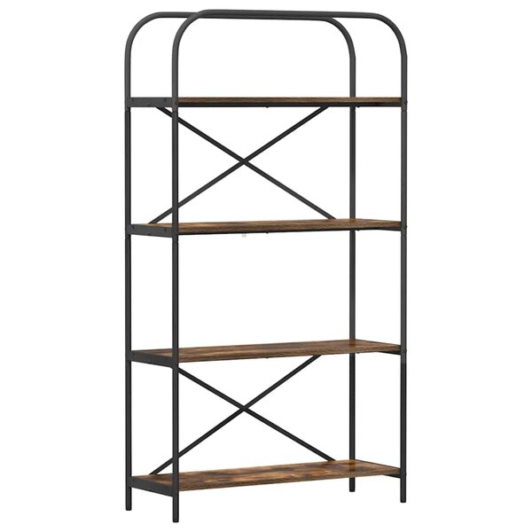 vidaXL Étagère Chêne fumé 80 x 30 x 146 cm Bois d'ingénierie