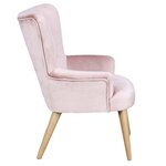 Fauteuil enfant en velours helsinki